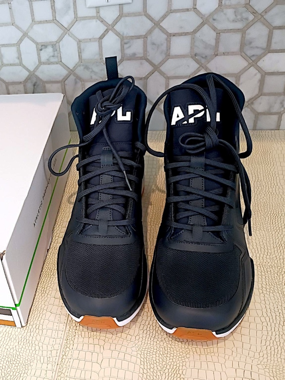 APL Techloom Defender Hi-Top Sneakers Midnight Logo MSRP $345 NIB MINT Fire!